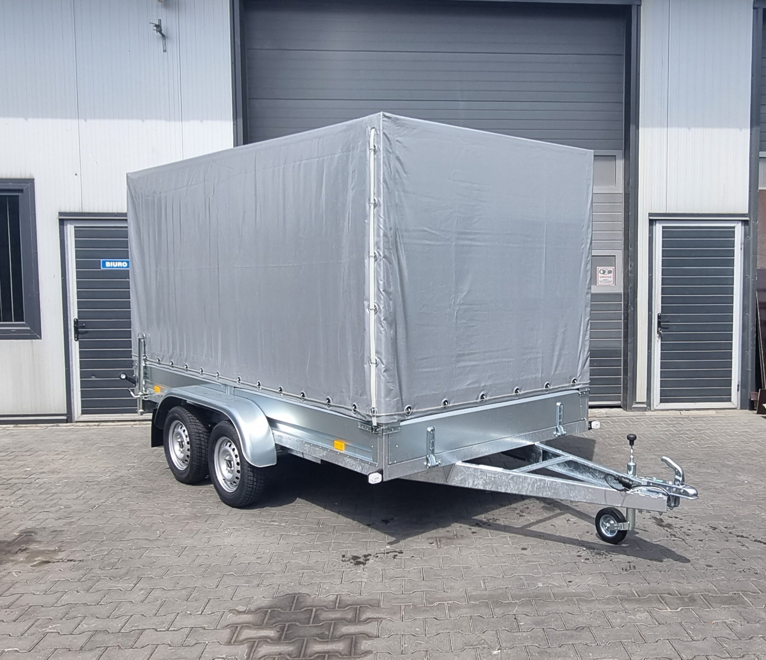 350x176 750 kg SIDECAR Przyczepka samochodowa dwuosiowa